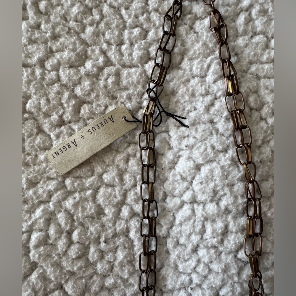 NWT Banana Republic Aegean Indigo Blue Aqua Glass Necklace - Picture 5 of 10